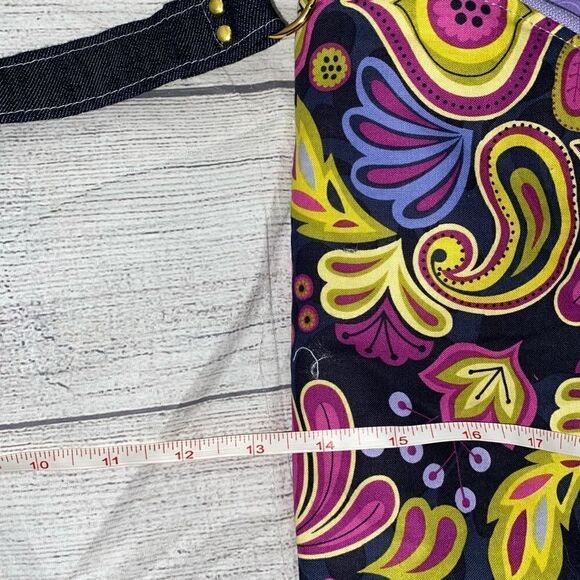 Euphoria Jane handmade crossbody or shoulder fabric fold over purse - Picture 11 of 14